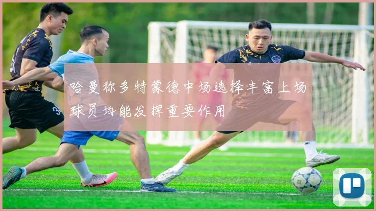 哈曼称多特蒙德中场选择丰富上场球员均能发挥重要作用